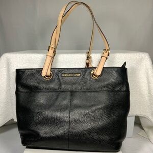 Michael Kors Black Leather Bedford Tote